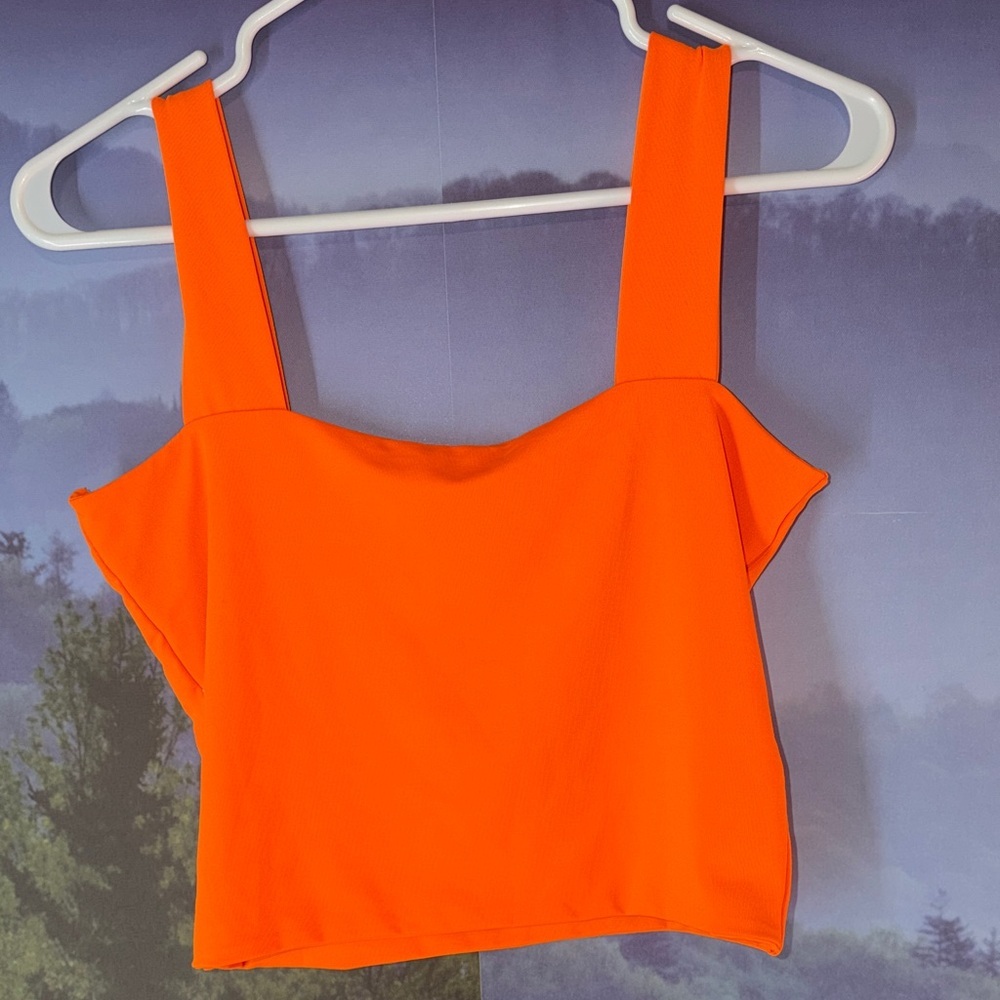 Vibrant Orange Women's Top - Picture 3 of 3